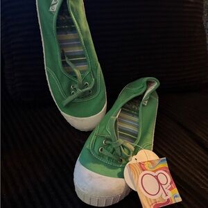 OP Women's Green Canvas Sneakers